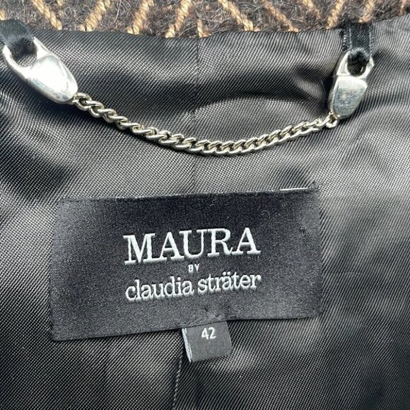 𝅺maura by Claudia Strater wool alpaca blend coat jacket overcoat warm soft sz M - Picture 4 of 12